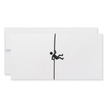 extreme mountain climber icon photo cards
