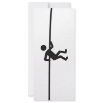 extreme mountain climber icon rack card template