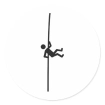 extreme mountain climber icon sticker