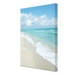 Extreme Relaxation Beach View Stretched Canvas Print