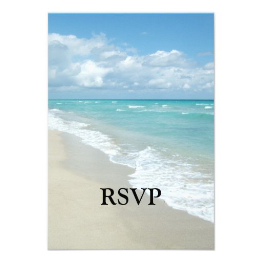 Extreme Relaxation Beach View Personalized Invite