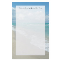 Extreme Relaxation Beach View Customized Stationery