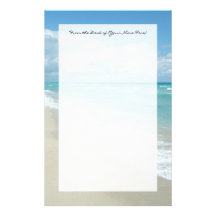 Extreme Relaxation Beach View Customized Stationery