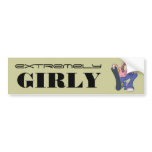 Extreme Skater Girl Bumper Stickers