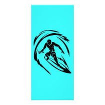 extreme_sport_003 SURFING DUDE TATTOO TRIBAL Rack Card Template