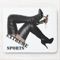 Extreme Sports - BOOT Climbing Mouse Pads mousepads by uniqueandkinky Extreme Sports - BOOT Climbing Mouse Pads mousepads
