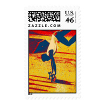Extreme Sports Freestyle Skateboard Trick Postage Stamp
