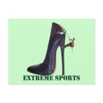 Extreme Sports Stiletto Climbing Postcards