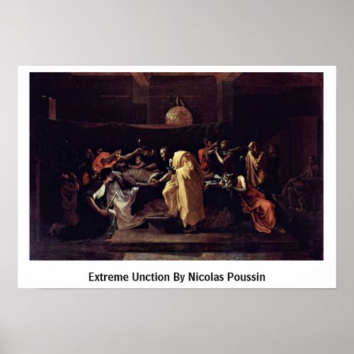 Extreme Unction By Nicolas Poussin Posters