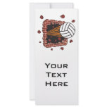 extreme volleyball breaking brick wall rack card design