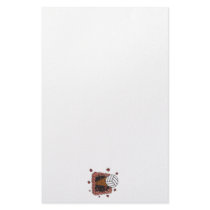 extreme volleyball breaking brick wall custom stationery