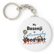Extremely Naughty Basenji Key Chains