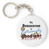 Extremely Naughty Beauceron Key Chain