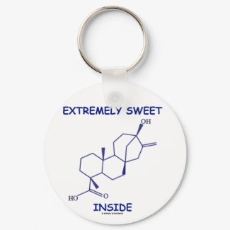 Extremely Sweet Inside (Steviol Molecule) keychain