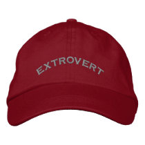 Extrovert cap embroidered baseball cap