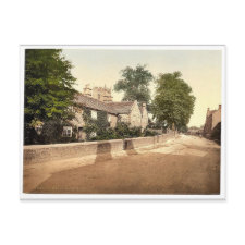 Eyam Plague Cottages, Derbyshire, England classic postcard