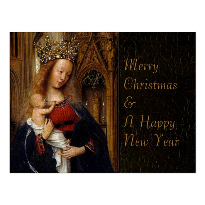 Eyck Madonna in Church CC0297 Christmas Postcard