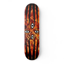 Eye am on fire! skate deck