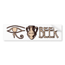 Eye Amphora Beer Bumper Sticker bumper stickers by JaZilla Eye Amphora Beer Bumper Sticker bumper stickers