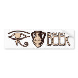 Eye Amphora Beer Bumper Sticker bumper stickers