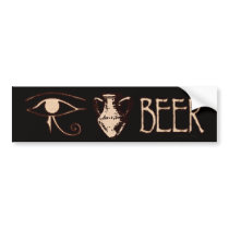 Eye Amphora Beer Bumper Sticker bumper stickers by JaZilla Eye Amphora Beer Bumper Sticker bumper stickers