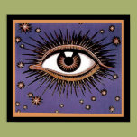Eye and Stars Poster