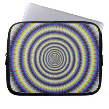 Eye Boggling Circles Laptop Sleeve