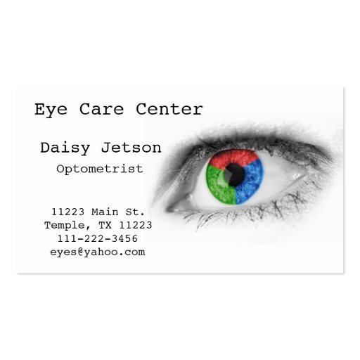 Eye Business Card (front side)