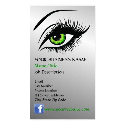 Eye Business Card Template (front side)