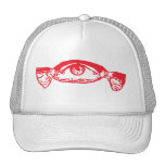 eye candy red mesh hat
