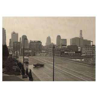 Eye-catching Kansas City, Missouri Wood Poster