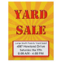 Eye Catching Yard Sale Flyer by SublimeStationery Eye Catching Yard Sale Flyer