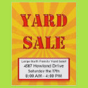 Eye Catching Yard Sale Flyer