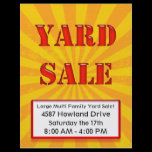 Eye Catching Yard Sale Flyer