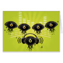 Eye character music group cards