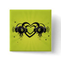 Eye characters with hearts buttons