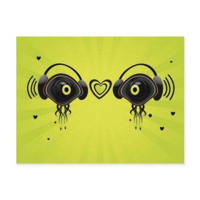 Eye characters with small hearts postcard by RandomWorlds