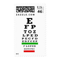 EYE CHART Gifts Postage Stamps