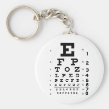 Eye Chart Key Chain