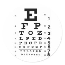 Eye Chart stickers