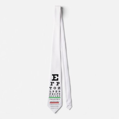 Eye Chart Tie by megan2478