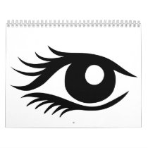 Eye cilia wall calendars