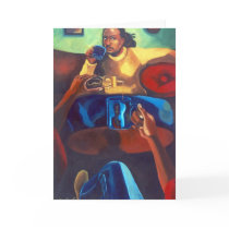 'Eye Contact' blank greeting card