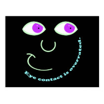 Eye Contact is Overrated Postcard