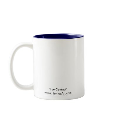 'Eye Contact' mug by haynesart
