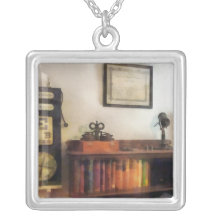Eye Doctor's Office With Diploma Personalized Necklace