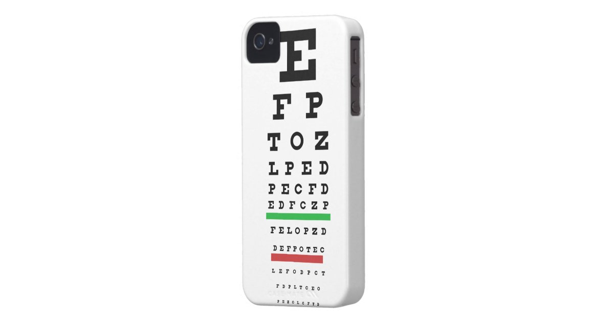 Eye Exam Chart Case Cover Zazzle