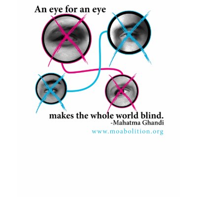 Eye for an Eye Fitted Women's Tee T-shirts by moabolition
