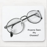 EYE GLASSES IN PENCIL: MOUSE PAD: REALISM ART