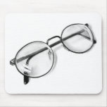 EYE GLASSES IN PENCIL: MOUSE PAD: REALISM ART